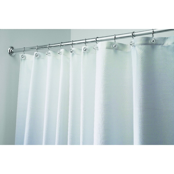 Interdesign iDesign 54 in. H X 78 in. W White Carlton Shower Curtain Polyester - 22880
