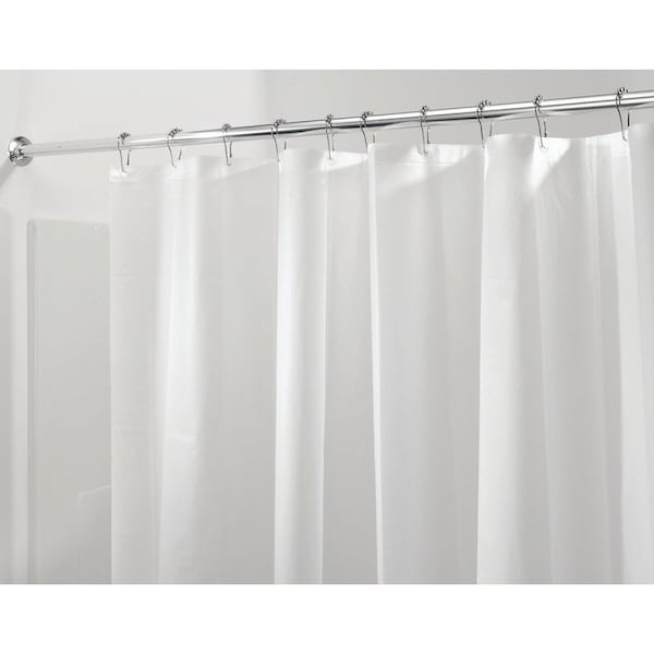 Idesign Shower Curtain/Liner, 72 in L, 72 in W, PEVA, Clear - 12052