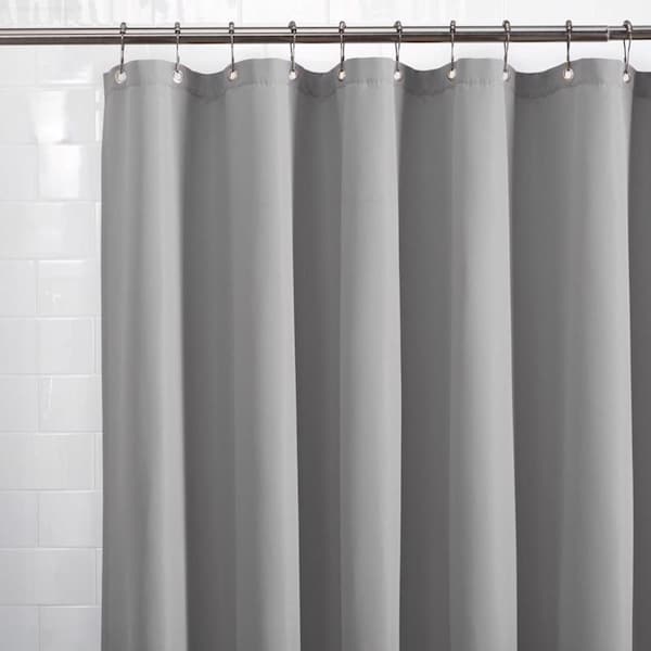 Zenna Home Zenna Home 72 in. H X 70 in. W Gray Solid Shower Curtain Liner Fabric - LFRLWTRGYL