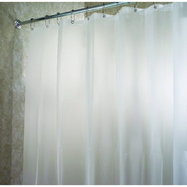 Interdesign iDesign 78 in. H X 54 in. W Clear/Frosted Shower Curtain Liner EVA - 14762