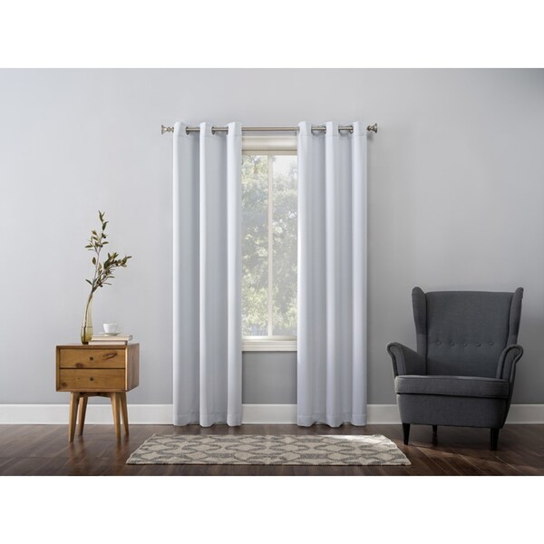 Sun Zero Sun Zero Norwich White Blackout Curtains 80 in. W X 84 in. L - AC-NRWCH84WHT