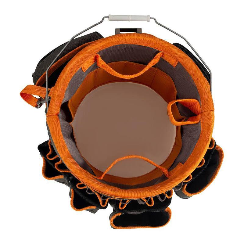 RIDGID 30 in. 35 Pocket Professional Grade Tool Bucket Bag - RD10030-TH