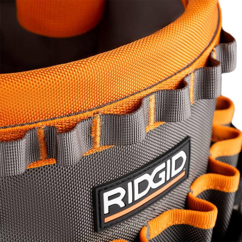 RIDGID 30 in. 35 Pocket Professional Grade Tool Bucket Bag - RD10030-TH