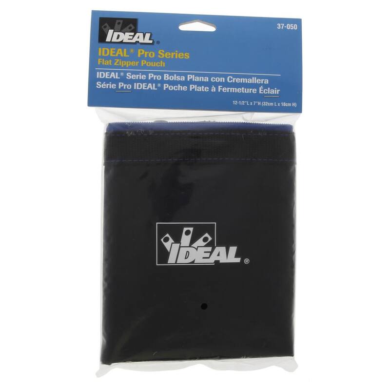 IDEAL Zipper Bag, Flat Pouch 12.5 in. x 7 in. x 0.5 in. - 37-050