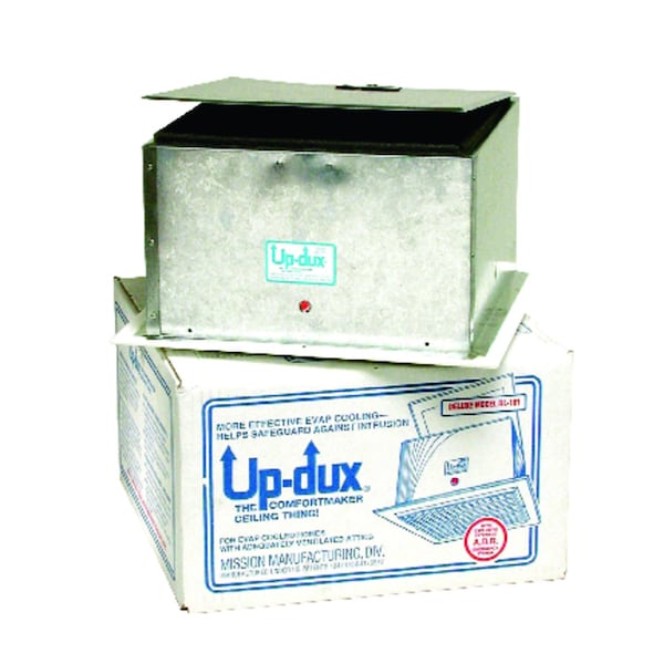 Dial Mfg Dial Up-Dux 7-1/4 in. H X 14 in. W White Plastic Exhaust - 7610