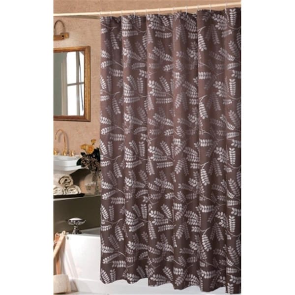 Bed Bag 72 in. x 72 in. Brookdale Luxury Shower Curtain - Chocolate - 1015