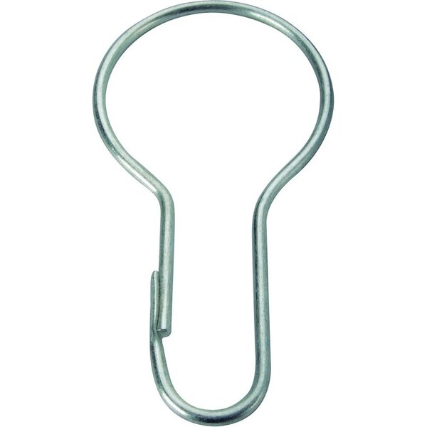 Simple Spaces Shower Curtain Pin, Snap-Fit, Zinc, Sliver, For: Shower Liners and Curtains - PMB-007