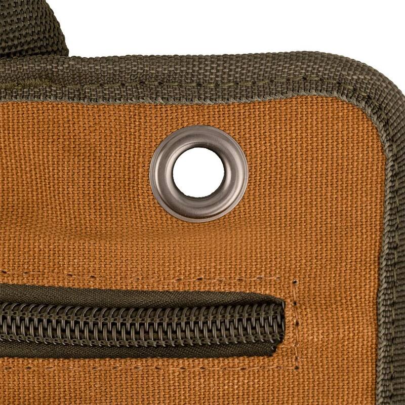 BUCKET BOSS 27 in. Super Tool Roll with 6 Zippered Pockets in Brown - 74004