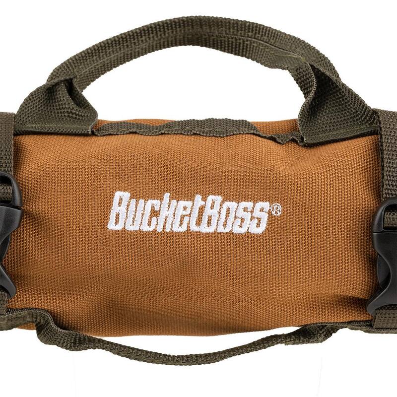BUCKET BOSS 27 in. Super Tool Roll with 6 Zippered Pockets in Brown - 74004