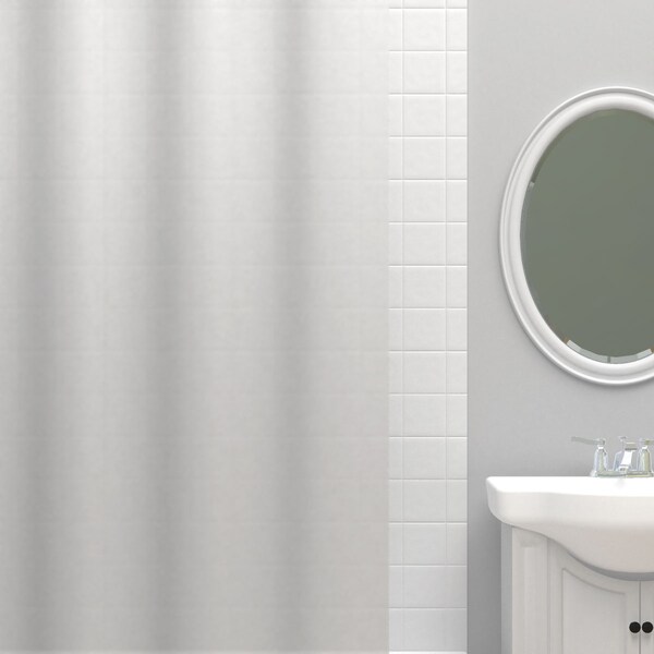 Zenna Home Lightweight PEVA Shower Liner, Frosty - LPRLFRL