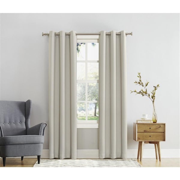 Kd Cuna 80 x 84 in. Norwich Ivory Blackout Curtains, 2PK - KD1679701