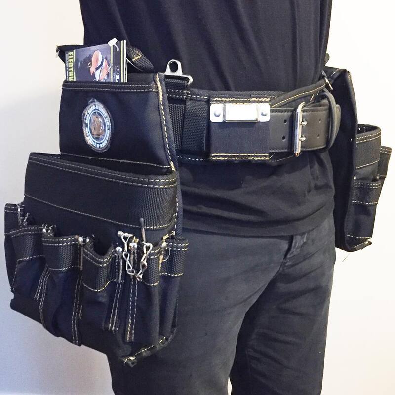 Rack-A-Tiers 32 in. x 35 in. Electrician Tool Bag/Belt Combo - 43242