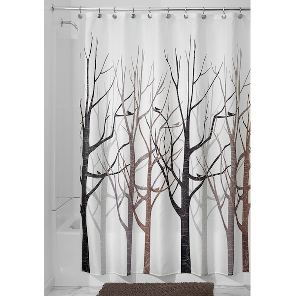 B & K iDesign 72 in. H X 72 in. W Frosted Bare Trees Shower Curtain Polyester - 45020