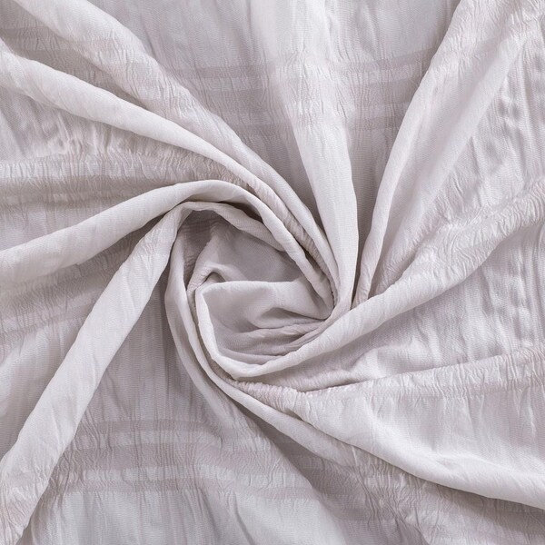 Homeroots 72 x 70 x 1 in. Pale Pink Modern Striped Crinkle Shower Curtain - 399716