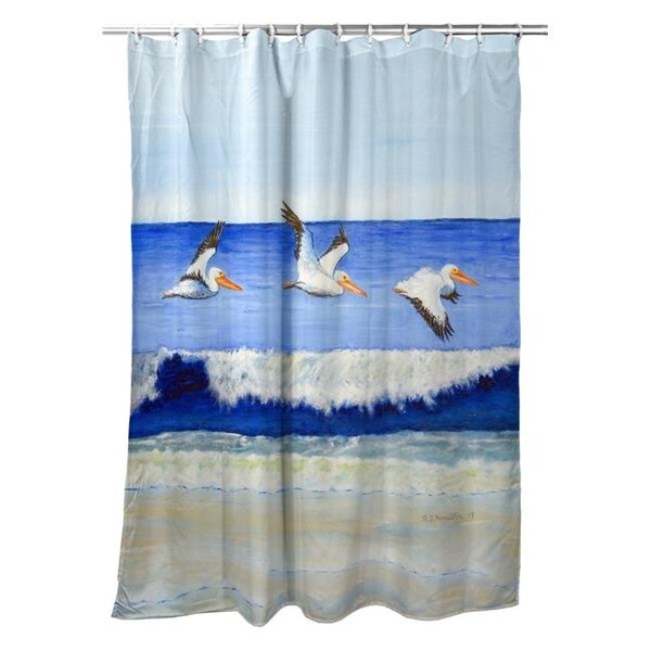 Betsy Drake Betsy Drake SH1076 Skimming the Surf Shower Curtain - SH1076