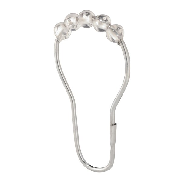 B & K iDesign Chrome Silver Metal Shower Curtain Rings 12 pk - 76770