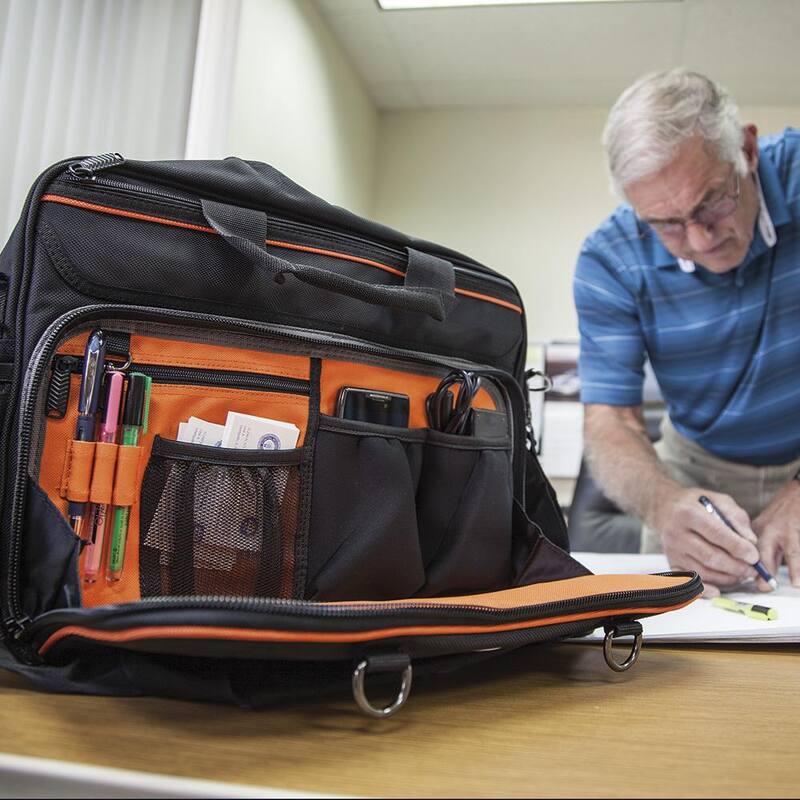 Klein Tools Tool Bag, Tradesman Pro Tech Bag, 22 Pockets w/Laptop Pocket, 16-Inch - 55455M