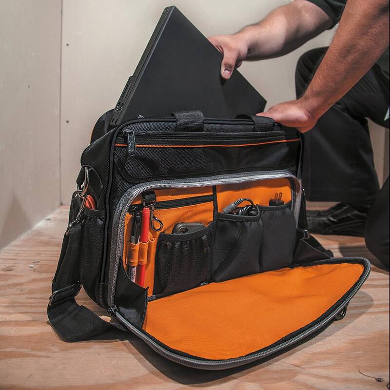 Klein Tools Tool Bag, Tradesman Pro Tech Bag, 22 Pockets w/Laptop Pocket, 16-Inch - 55455M