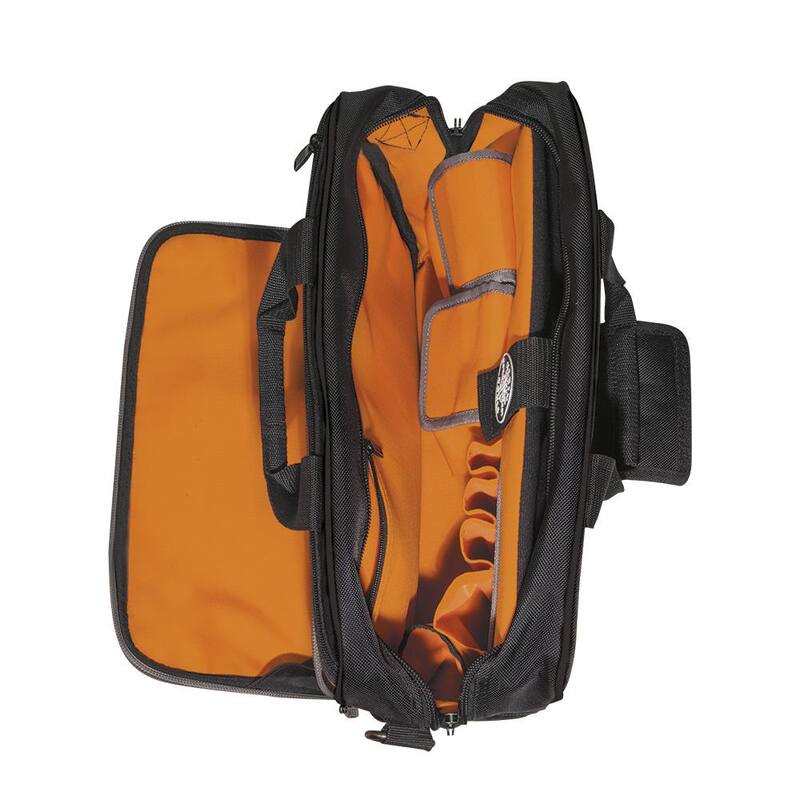 Klein Tools Tool Bag, Tradesman Pro Tech Bag, 22 Pockets w/Laptop Pocket, 16-Inch - 55455M