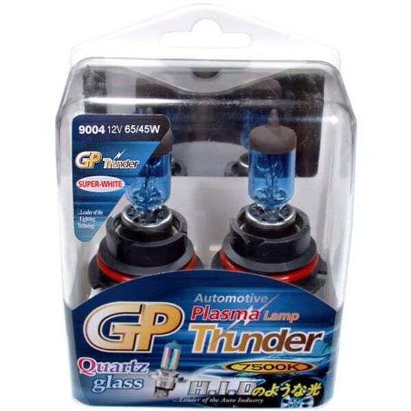 Gp-Thunder GP-Thunder SGP75K-9004 7500 K HB2 Super White Xenon Quartz Light Bulbs for Headlamp Fog Cornering Day Time Running Lights - SGP75K-9004