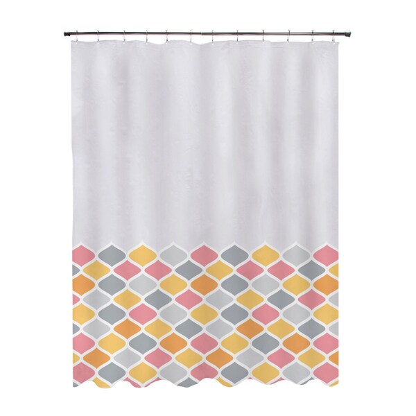 Kenney Mfg Medium Weight Decorative PEVA Shower Liner, 70" W x 72" H, Ashley - KN61266