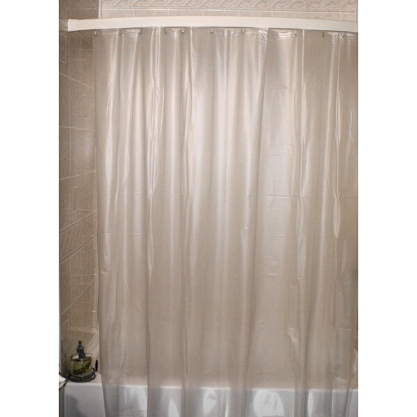 R & R Textile Mills, Inc. Shower Curtain, White 10 Guage, Flame Retardent, GSA Approved, PK 12 - WWSSCNAEX - WHITE