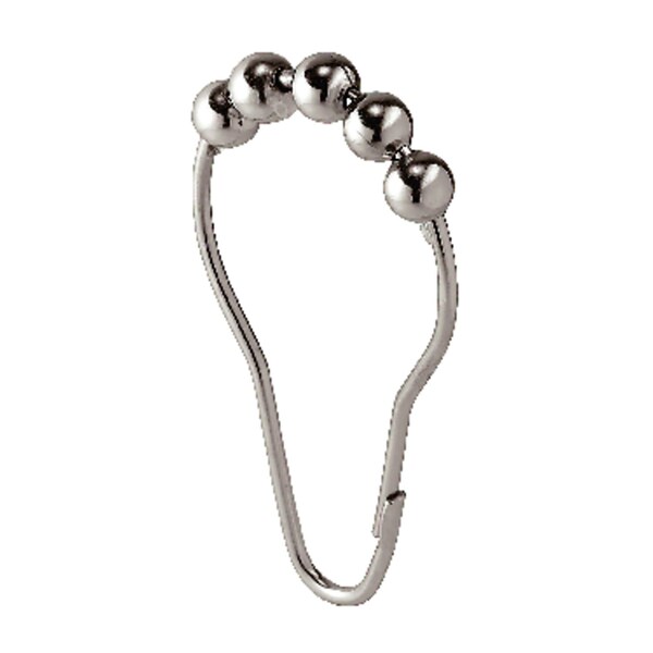 Interdesign iDesign Chrome Silver Steel Shower Curtain Rings 12 pk - 76570