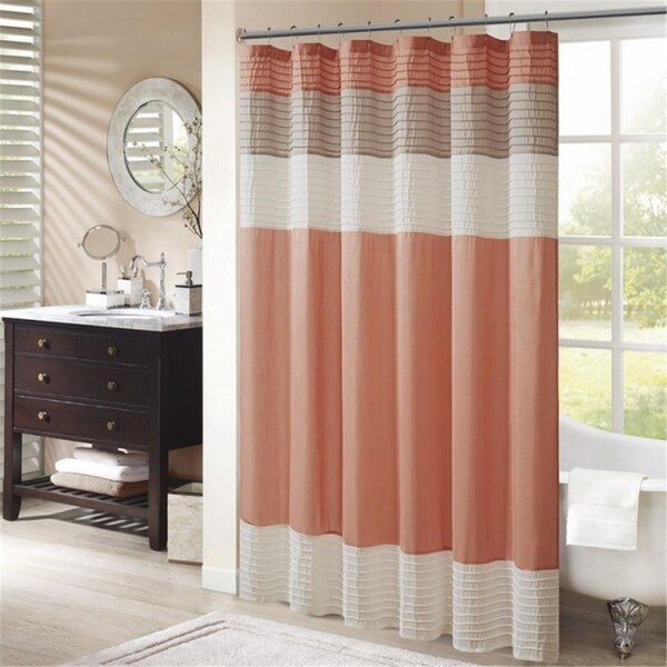 Madison Park Amherst Shower Curtain - Coral - MP70-2319