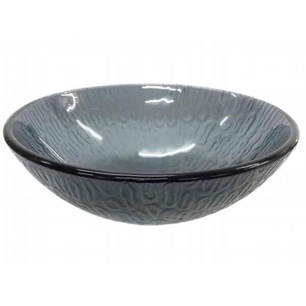 Eden Bath Eden Bath EB-GS43 14 in. Charcoal Freeform Hoops Glass Vessel Sink - EB_GS43