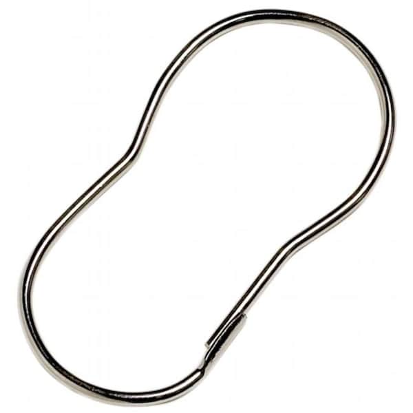 Zenith Products Zenith Products 90SS 12 Count Chrome Shower Curtain Rings - 90SS