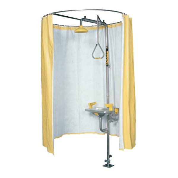 Speakman Privacy Curtain, Vinyl, Yellow, 0.0 W, 95 L - SE-CURTAIN