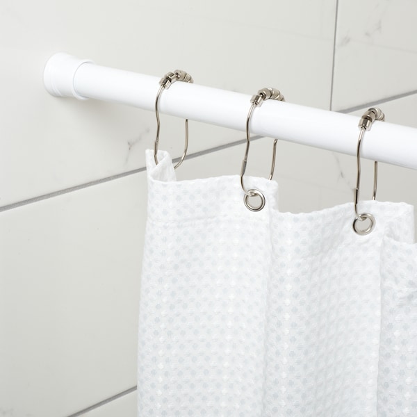 Zenna Home Zenna Home Baked Enamel White Tension Rod 49 in. L X 86 in. L - 886ALWW