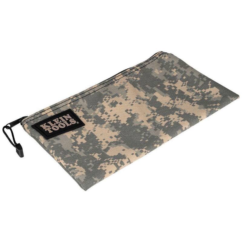 Klein Tools Zipper Bag, Camouflage Cordura Nylon Tool Pouch, 12.5-Inch - 5139C