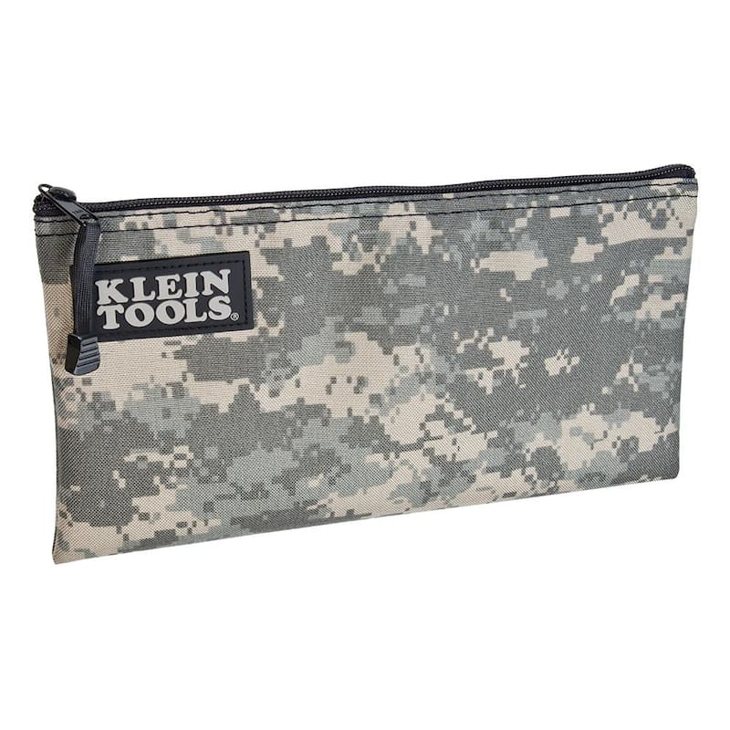 Klein Tools Zipper Bag, Camouflage Cordura Nylon Tool Pouch, 12.5-Inch - 5139C