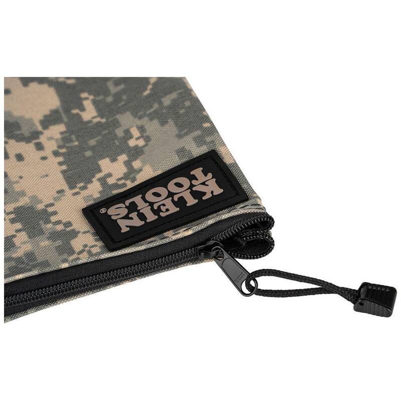 Klein Tools Zipper Bag, Camouflage Cordura Nylon Tool Pouch, 12.5-Inch - 5139C