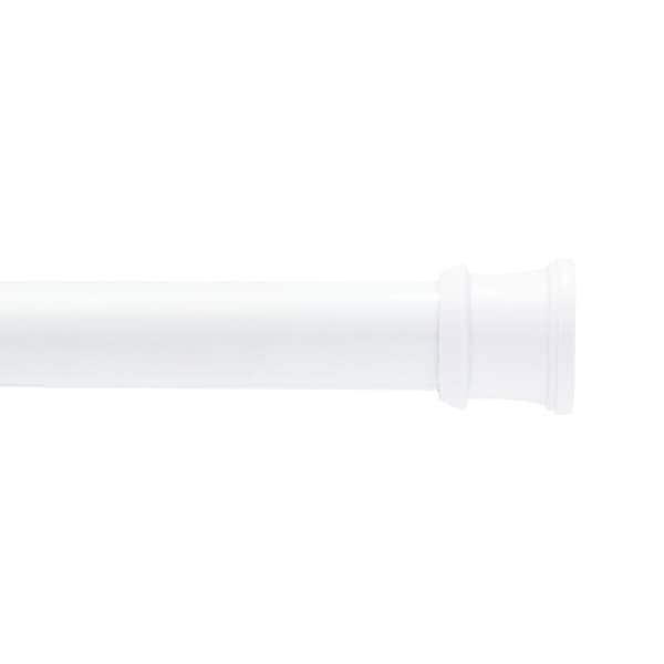 Kenney Mfg No Tools Stall Shower Curtain Rod, 24-40", White - KN607C/10V1