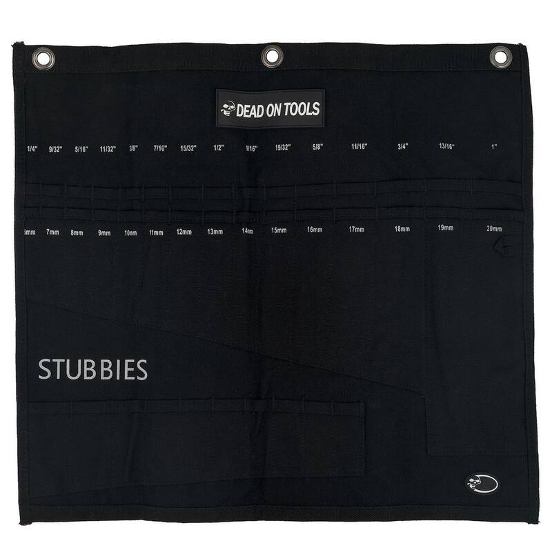 DEAD ON TOOLS 20 in. Heavy-Duty 24 oz. Canvas Wrench Tool Roll - DO240
