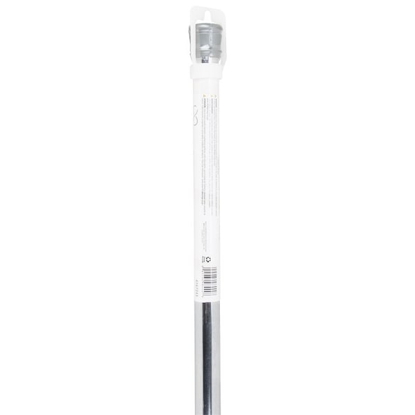 Simple Spaces Shower Curtain Rod, 7-1/2 lb, 41 to 76 in L Adjustable, 1 in Dia Rod, Steel, Chrome - SD-SR41-C3L