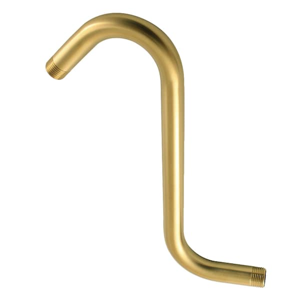 Kingston Brass K159A7 10-Inch S-Shape Shower Arm, Brushed Brass - K159A7