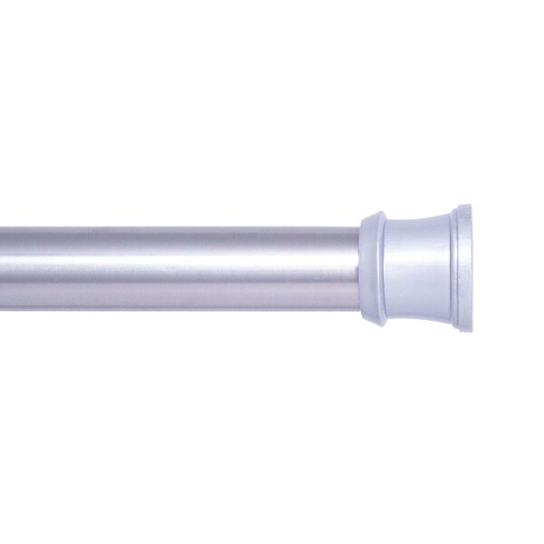 Kenney Mfg Twist & Fit No Tools 1in Tension Utility Rod, 42-72in, Brushed Nickel - KNUTLYLC/18USNP