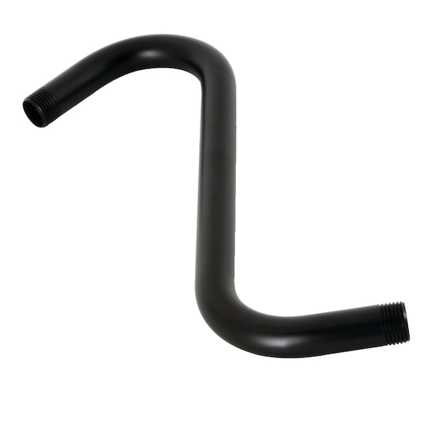 Kingston Brass K159A0 10-Inch S-Shape Shower Arm, Matte Black - K159A0