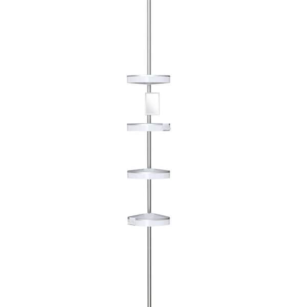 Better Living Better Living HiRISE 108 in. H X 8 in. W X 10.63 in. L White Tension Shower Caddy - 70054