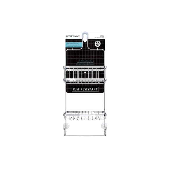 Better Living Better Living Astra 25.5 in. H X 5 in. W X 10.98 in. L Chrome Silver Shower Caddy - 13214