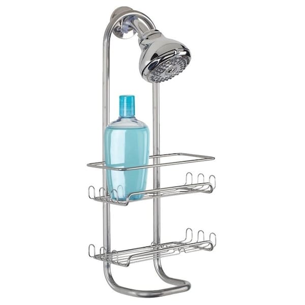 Idesign Classico Series Shower Caddy, 2Shelf, Steel, 412 in OAW, 21 in OAH, 12 in OAD - 60166