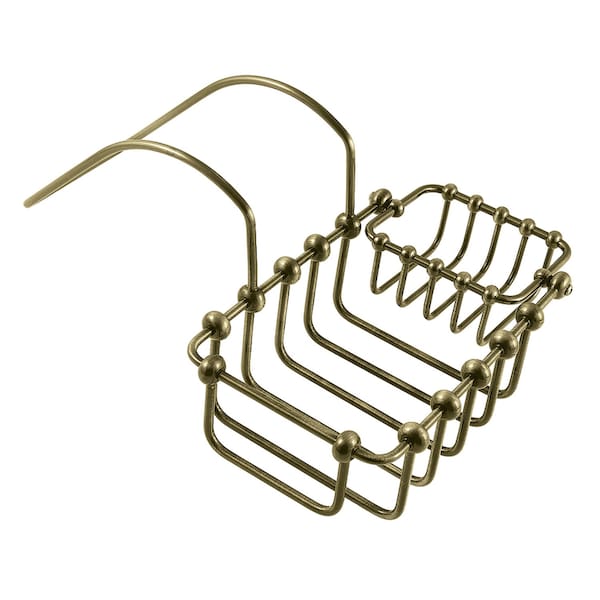 Kingston Brass 7Inch Swivel Soap and Sponge Holder, Antique Brass - CC2173