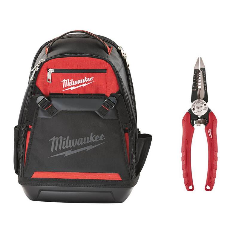 Milwaukee Jobsite Backpack with 6-in-1 Wire Pliers - 48-22-8200-48-22-3079