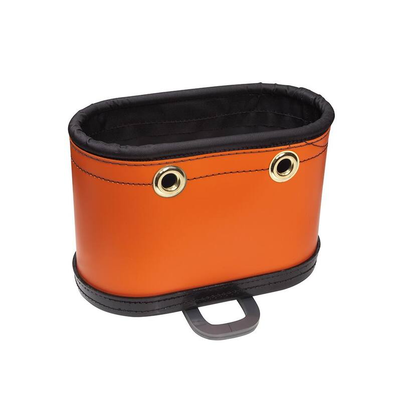 Klein Tools Hard-Body Bucket, 14 Pocket Oval Bucket with Kickstand - 5144BHB
