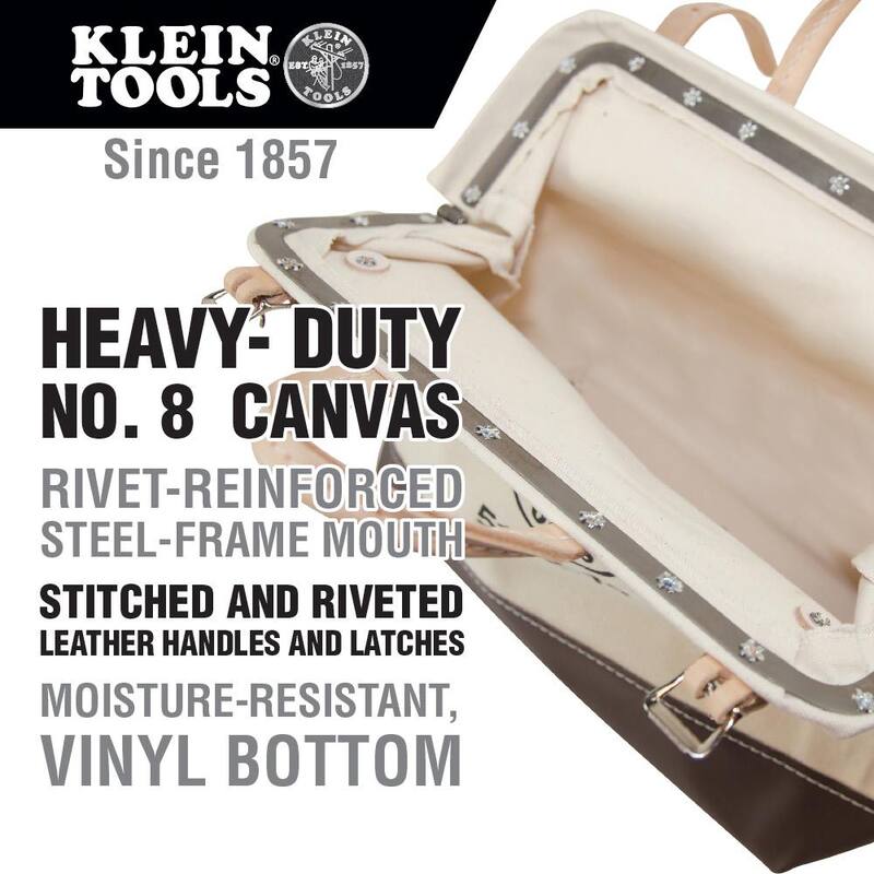 Klein Tools 18 in. Canvas Tool Bag - 5102-18