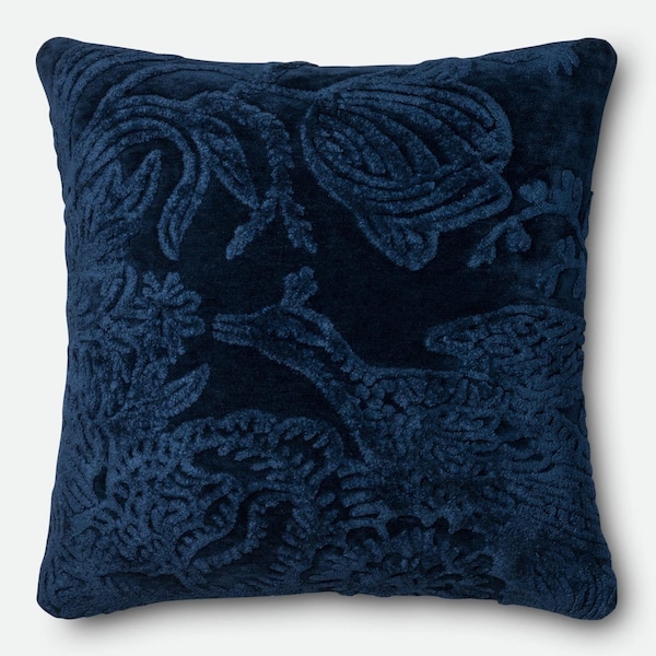 Loloi 2 ft. - 2 in. x 2 ft. - 2 in. Pillow Cover, Indigo - P097GPI04IN00PIL9