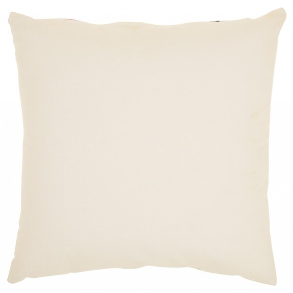 Homeroots 18 x 18 in. Taupe Distressed Stripes Throw Pillow - 386374
